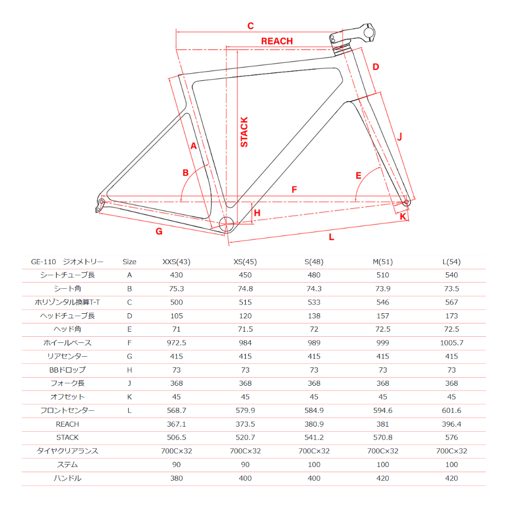 GHISALLO GE-110 フレームセット